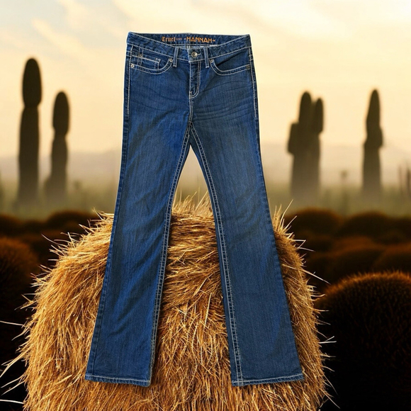 Cruel Denim Jeans Hannah Bootcut Womens 30/9 X Long Mid-Rise Embroidered Western - Picture 1 of 16